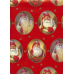Gift Wrap Christmas Santas  23"x72"